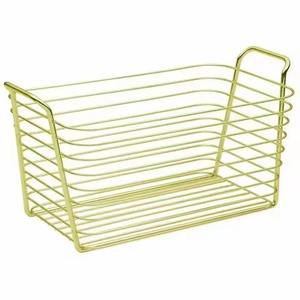 Luxury Modern Metal <b>Wire</b> <b>Storage</b> <b>Basket</b> Durable Organizer <b>for</b> Home Kitchen Pantry Dining Room Stylish Household - Product Image 5