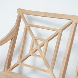 Banco de teca moderno personalizable para exteriores en color natural, seguro para el hogar, jardín, patio, parque, hospital, escuela y aplicación hotelera - Product Image 6