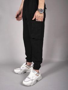 Pantalones cargo de fabricante al por mayor para hombre, diseño personalizado OEM, pantalones cargo para correr y entrenar para hombre - Product Image 3