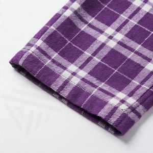 Wholesale 100 Percent Cotton <b>Flannel</b> Casual Pajama Pants Men Plaid Print Home Wear Trousers Elastic Waist Drawstring New - Product Image 6