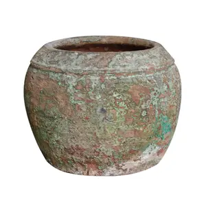 Art-home Ceramics OCEAN YELLOW OC053H20 Pot With 2 Handles Suitable For Planting Garden Decoration And Mini Landscaping