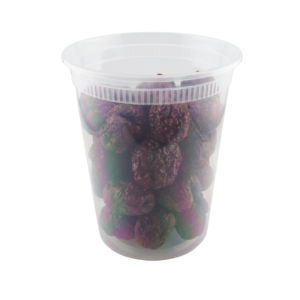 กล่องใส่อาหารแบบใสขนาด 32 ออนซ์ พร้อมฝาปิด (480 ชิ้น/กล่อง) ใช้กับช่องแช่แข็ง/ไมโครเวฟได้ ปลอดสาร BPA ซ้อนกันได้ ป้องกันการรั่วซึม ใช้กับเครื่องล้างจานได้ ผลิตด้วยวิธีการฉีดขึ้นรูป - Product Image 1