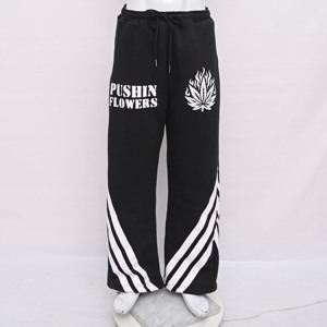 Pantalon large brodé personnalisé évasé Joggers Vintage Running surdimensionné Baggy réfléchissant coupe-vent pantalon respirant - Product Image 3