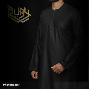 2023 vente directe XS tissu de haute qualité Jubba haut personnalisé traditionnel ethnique décontracté Thobes à capuche pour adultes traditionnel musulman - Product Image 3