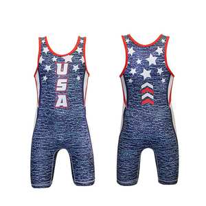 เสื้อกล้ามมวยปล้ำพิมพ์ลายพิมพ์ซับลิเมชันสำหรับผู้ชาย - Product Image 4