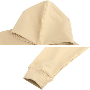 Venta al por mayor de peso pesado 100% algodón de los hombres de gran tamaño sudaderas con capucha de hombro caído con logotipo personalizado para el invierno - Product Image 6