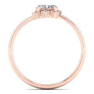 REYES exquisito Original corte ovalado 0,59 quilates moissanita Anillos De Compromiso 925 plata esterlina boda joyería fina para mujeres - Product Image 4