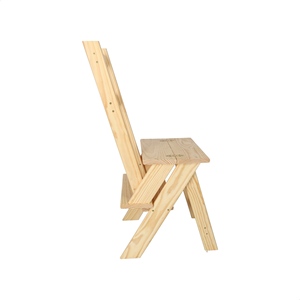 Silla Plegable WELL HOME con Acabado de Madera Sin Barnizar 39x53x91 cm para Comedor - Product Image 4