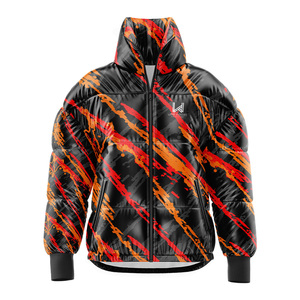Chaqueta Acolchada Ligera e Impermeable con Cuello Alto, Personalizada con Diseño 3D Impreso por Transferencia de Calor, Ropa Exterior Cortavientos - Product Image 4