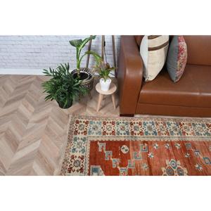 Tapis de 6,1 x 6,46 pieds, tapis turc vintage, tapis en laine rouge - Product Image 3