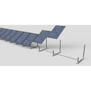 Support de panneau solaire fixe à angle réglable IntegraRack IR-40FSAA BallastRack - Aluminium - Product Image 3