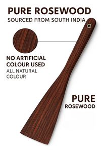 Spatule à long manche en bois moderne, écologique, la plus vendue, pour mélanger, remuer, spatule à dosa, spatule à roti, cuillère à main faite à la main, résistante à la chaleur - Product Image 3