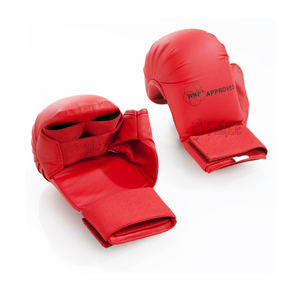 Gants de karaté sparring WKF personnalisés de haute qualité avec protection du pouce bleu rouge - Product Image 2