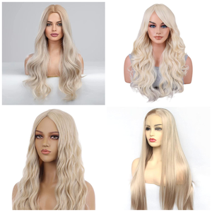 วิกผมสีบลอนด์เรมี่วิกลูกไม้ด้านหน้าแบบเต็ม HD ดูเป็นธรรมชาติ - Product Image 1