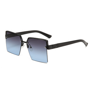 Trung Quốc Eyewear thương hiệu không có vành nửa rim lái xe khung người đàn ông quá khổ vuông đắt tiền tốt nhất Kính mát kính tổ chức - Product Image 4