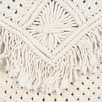 Sac d'école vintage en macramé de luxe de haute qualité pour femme, avec logo personnalisé, doublure en coton, style bohème, écologique, ouvert, pour l'été et l'automne