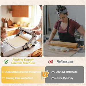 Prensa manual industrial para masa, laminadora de masa para panadería, uso en panadería, Sfogliafacile, laminadora de masa de <span class=keywords><strong>mesa</strong></span> - Product Image 6