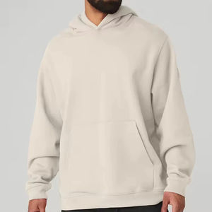 Sudadera con Capucha para Hombre, Estilo Popular, Holgada, Informal, de Forro Polar, Ropa Deportiva, Sudadera Lisa para Hacer Ejercicio - Product Image 5