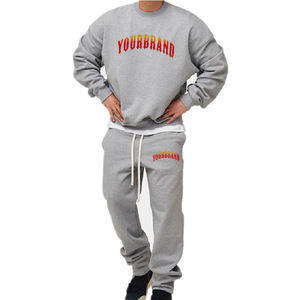 Venta al por mayor de chándales personalizados de alta calidad para hombre chaqueta y pantalones Jogger gimnasio conjuntos chándal Unisex impresión Logo chándal de los hombres - Product Image 3