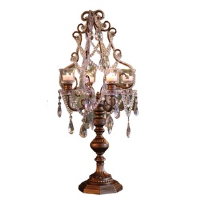 Décoration de mariage de luxe pour la maison et les hôtels, chandeliers à 5 bras, design moderne, finition antique, support de bougie - Product Image 3
