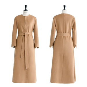 เสื้อสําหรับผู้หญิงขายร้อน Miah แคชเมียร์เสื้อโค้ทยาวสไตล์ใหม่ 20% แคชเมียร์ 80% ขนสัตว์กล่องบรรจุภัณฑ์ Whiteant ผู้ผลิตเดิม - Product Image 1