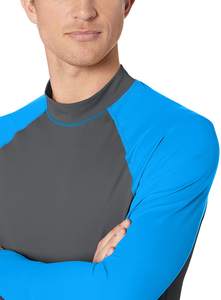 Vente en gros, imprimé sur mesure, maillot de bain UV pour homme, manches longues, compression, surf, éruption cutanée - Product Image 3