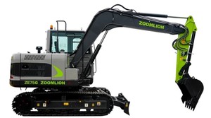 Excavadora de cadenas Zoomlion ZE75G con motor duradero, hidráulica YUKEN, capacidad de cazo de 0.21m, potencia de 42.4kW, 1 año de garantía - Product Image 5