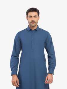 Salwar Kameez pakistanais de qualité supérieure pour hommes, coupe classique, tenue traditionnelle musulmane élégante pour l'Aïd, les mariages, la prière, le travail de bureau - Product Image 2