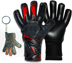 Gants de gardien de but de football professionnels de haute qualité, vente chaude, doigts complets, imperméables, respirants, en latex allemand, à lacets - Product Image 1