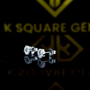 Marquise & Princess Cut Moissanite <b>Earrings</b>, Stud <b>Earrings</b>, Push <b>Back</b> <b>Earrings</b>, Wedding <b>Earrings</b> for Women, 925 <b>Silver</b> - Product Image 2