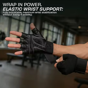 Guantes de levantamiento de pesas, guantes de ejercicio físico con palma acolchada suave para un entrenamiento con pesas cómodo - Product Image 5