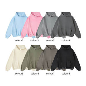 Hip Hop Heavyweight 100% Cotton Fleece Oversized Blank Vintage Acid <b>Wash</b> Hoodie Customized Logo Hoodies - Product Image 4