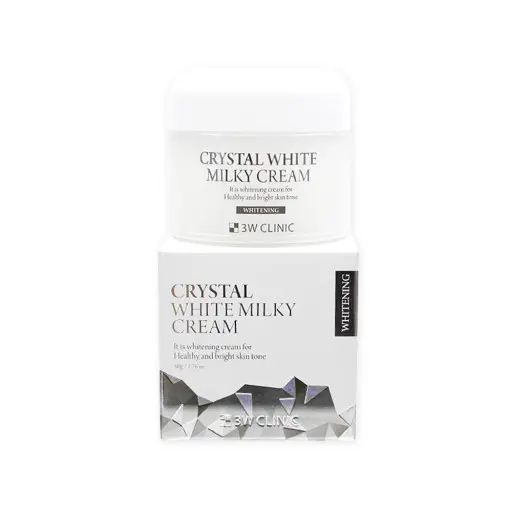 3W Clinic Crystal White Milky Cream Whitening Anti Wrinkle Moisturizing Korean Cosmetics Wholesale Private OEM ODM