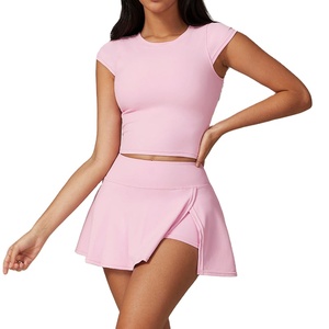 Kivotech-Conjunto de Tenis para Mujer, Traje Personalizado de Talla Grande para Correr al Aire Libre, Deportes, Fitness, Yoga, Vestido Informal, Camiseta, Falda de Tenis - Product Image 1