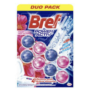 Bloque de Desodorante para Inodoro Bref Aktiv 2 x 50g, Aroma Pino, Océano y Limón, Ecológico, Elimina Olores, Frescura Duradera, Económico, al por Mayor - Product Image 1
