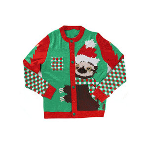 Chemise décontractée pour homme, thème de Noël, rennes, imprimé, respirante, en sergé tricoté, séchage rapide, écologique, pour les fêtes - Product Image 2