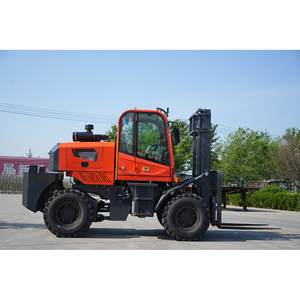 Chariot élévateur diesel 3 tonnes à économie d'énergie, tout-terrain 4x4, <span class=keywords><strong>pour</strong></span> terrains accidentés en extérieur - Product Image 4