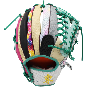 Guantes de bateo de béisbol impresos personalizados cuero PU duradero, correa de muñeca segura, espalda de malla transpirable para comodidad y estilo - Product Image 1