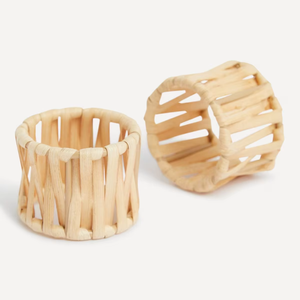 Rond de serviette en rotin tissé à la main Fabriqué au Vietnam Matériau écologique pour la décoration de la maison et de la vaisselle Vente en gros - Product Image 1