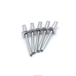 Rivets aveugles en acier de gros, 3 mm, couleur naturelle brillante, taille 1/4, classe 4, résistants à la chaleur, norme DIN, tête bombée, grip 1-10 - Product Image 3