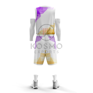 เครื่องแบบบาสเก็ตบอลชุดบาสเก็ตบอลสำหรับเยาวชนเครื่องแบบทีมใหม่ดีไซน์ไม่ซ้ำใครออกแบบได้ตามต้องการ - Product Image 6