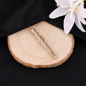 Colgante Tubular Único de Latón Bañado en Oro para Tabaco, 64x8MM, Tendencia de Moda - Product Image 1