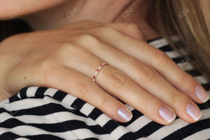 Gran oferta 2024, joyería de diamantes certificada IGI a la moda, diseño elegante y delicado, banda de boda para mujer, anillos de estilo de lujo para la nueva temporada - Product Image 2