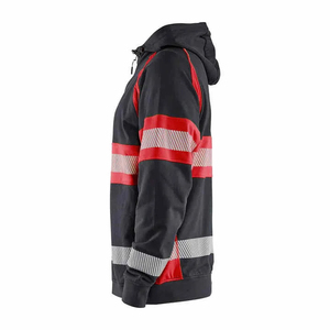 Veste parka réfléchissante, vêtements de sécurité réfléchissants, vêtements de travail, uniforme de garde de sécurité, veste de sécurité d'hiver à manches amovibles - Product Image 3