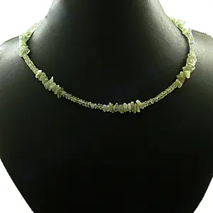 Collar de Peridoto Verde con Cuentas para Mujer, Joyería de Piedras Preciosas a la Moda - Product Image 2