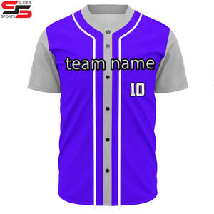 Camiseta de Béisbol Personalizable de Alta Calidad, Sublimación, Liga Escolar, Malla Transpirable, Ropa Deportiva, Impresión de Nombre y Número, Talla Grande - Product Image 1