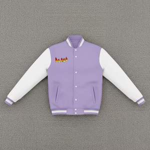 Chaqueta Universitaria de Invierno de Alta Calidad, Estilo Bomber, Ajustada, Estilo Urbano, Bordado Chenille, Fabricante OEM - Product Image 1