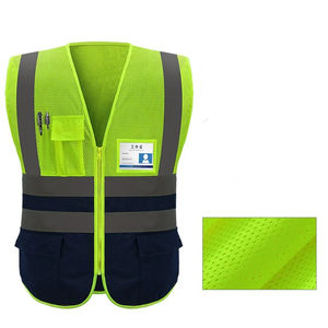 Security Reflective Vest Pockets Design Reflective Outdoor-<b>Traffic</b> Vest High Visibility Mesh Reflective Safety Vest - Product Image 2