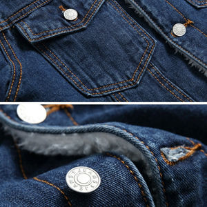 Chaqueta vaquera Retro Vintage de diseño personalizado para hombre, 100% algodón, temporada de invierno, Fabricante Mayorista OEM - Product Image 4