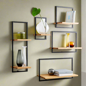 ชั้นวางของแบบแขวนติดผนังสำหรับห้องนอนห้องครัวห้องนั่งเล่น - Product Image 4